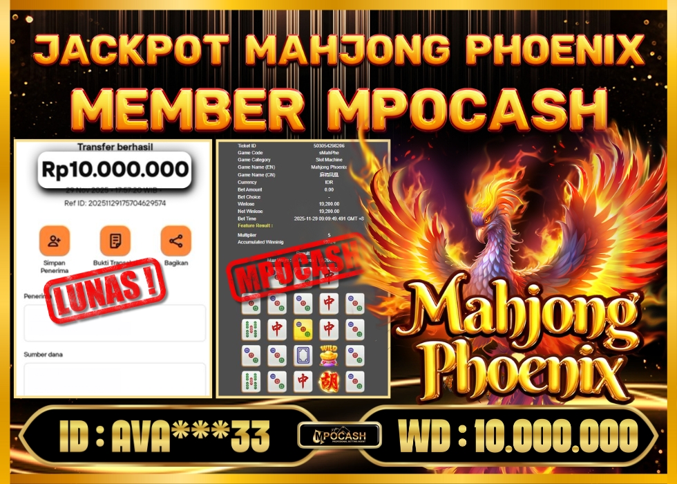 MPOCASH JACKPOT MAHJONG PHOENIX